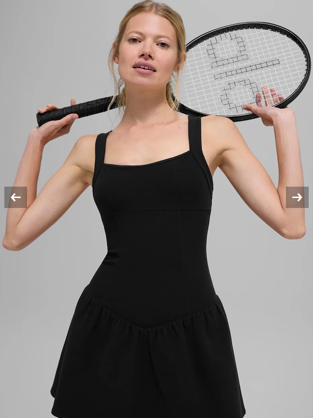 Alo point break Black Tennis Dress